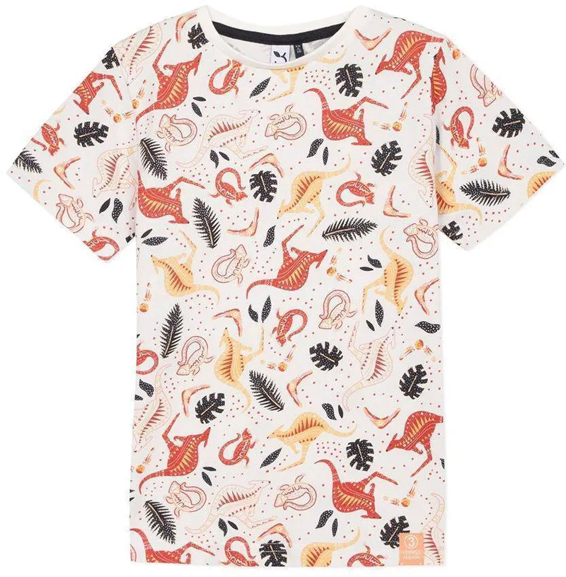 T-SHIRT 3 POMMES 3Q10105 ΕΚΡΟΥ/ΠΟΛΥΧΡΩΜΟ (2-3 ΕΤΩΝ)-(98CM)