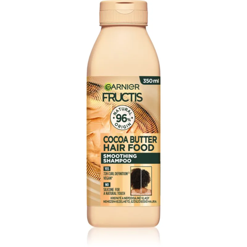 Garnier Fructis Cocoa Butter Hair Food ισιωτικό σαμπουάν για ατίθασα μαλλιά 350 ml