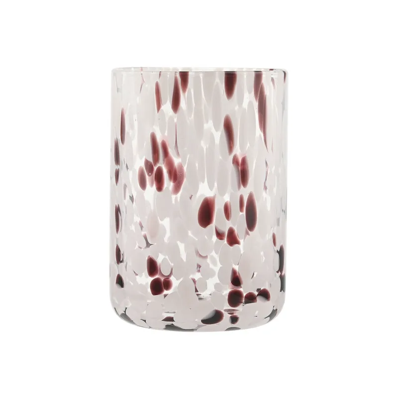 ESTIA ΠΟΤΗΡΙ ΝΕΡΟΥ ΧΑΜΗΛΟ COLORBURST ΓΥΑΛΙΝΟ 360ml ΡΟΖ/ΜΟΒ ΣΕΤ 6ΤΕΜ.