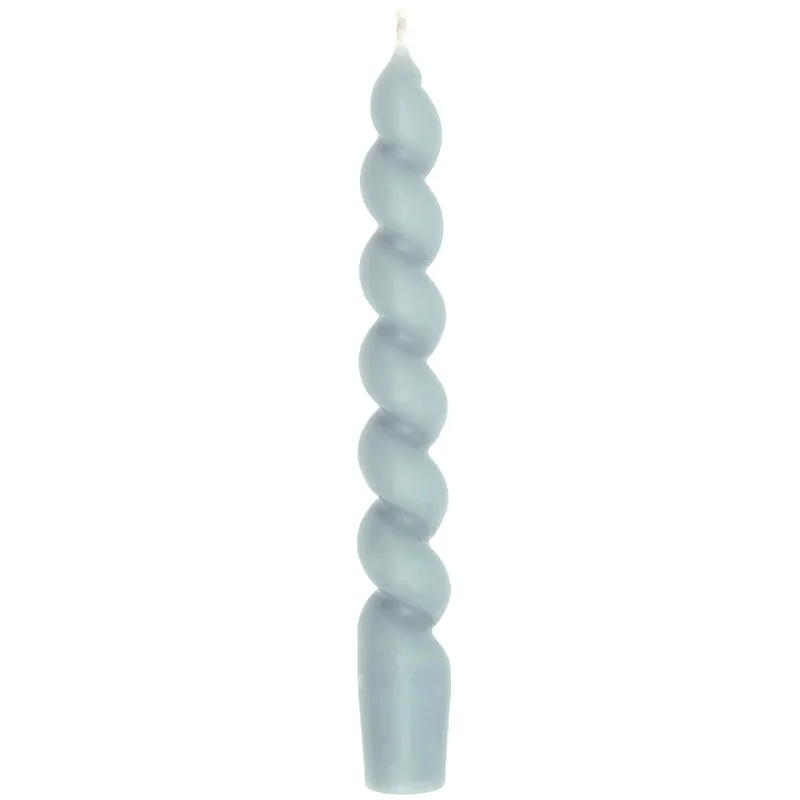 Spiral Κερί18,5 cm, Soft Grey