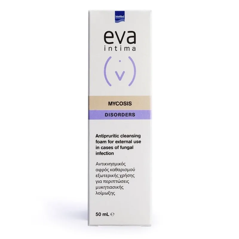 Eva Intima Mycosis Cleansing Foam Disorders Αφρός Καθαρισμού Εξωτερικής Χρήσης με Αντικνησμική Δράση 50ml