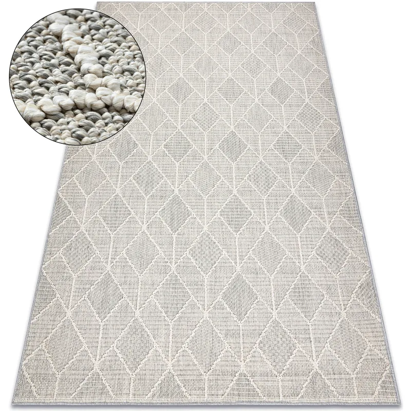 Χαλιά Rugsx Μοκέτα JERSEY 19231 γκρι - γεωμετϠ200x290 cm