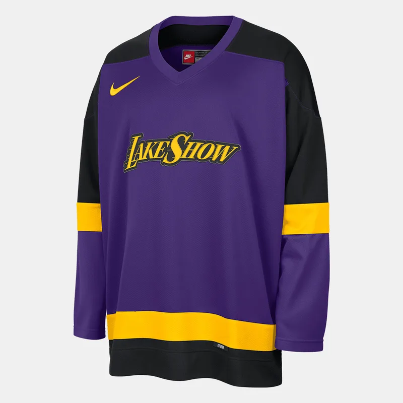 Nike NBA City Edition Los Angeles Lakers Μπασκετική Μπλούζα με Μακρύ Μανίκι (9000190922_79069)