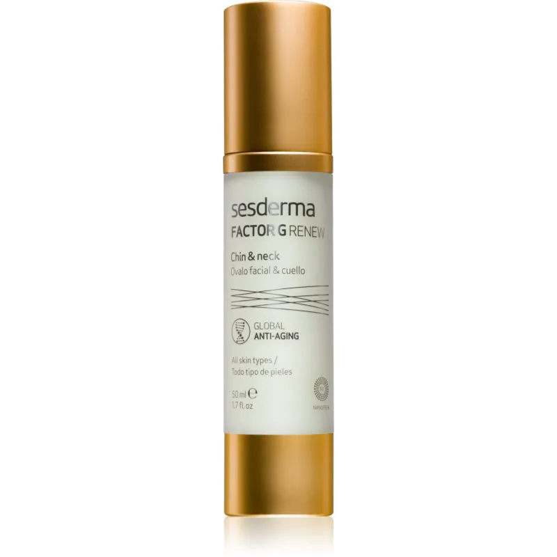 Sesderma Factor G Renew τζελ κρέμα για επαναπροσδιορισμό των περιγραμμάτων του προσώπου και λαιμού 50 μλ