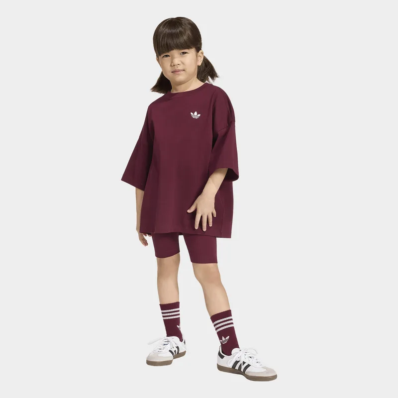 adidas Originals K Cycling Shorts Tee Set (9000285132_14856)