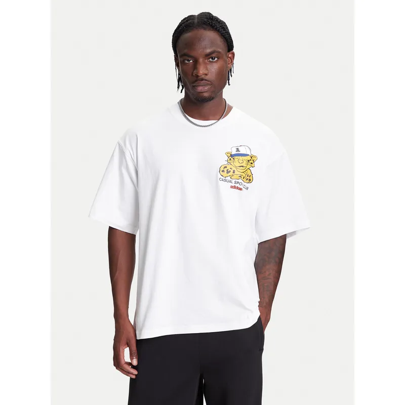 adidas T-Shirt Wabash JW0158 Λευκό Oversize