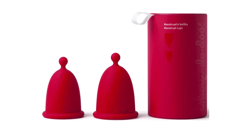 Whoop de doo Duo Pack Red Menstrual Cup 2 pieces