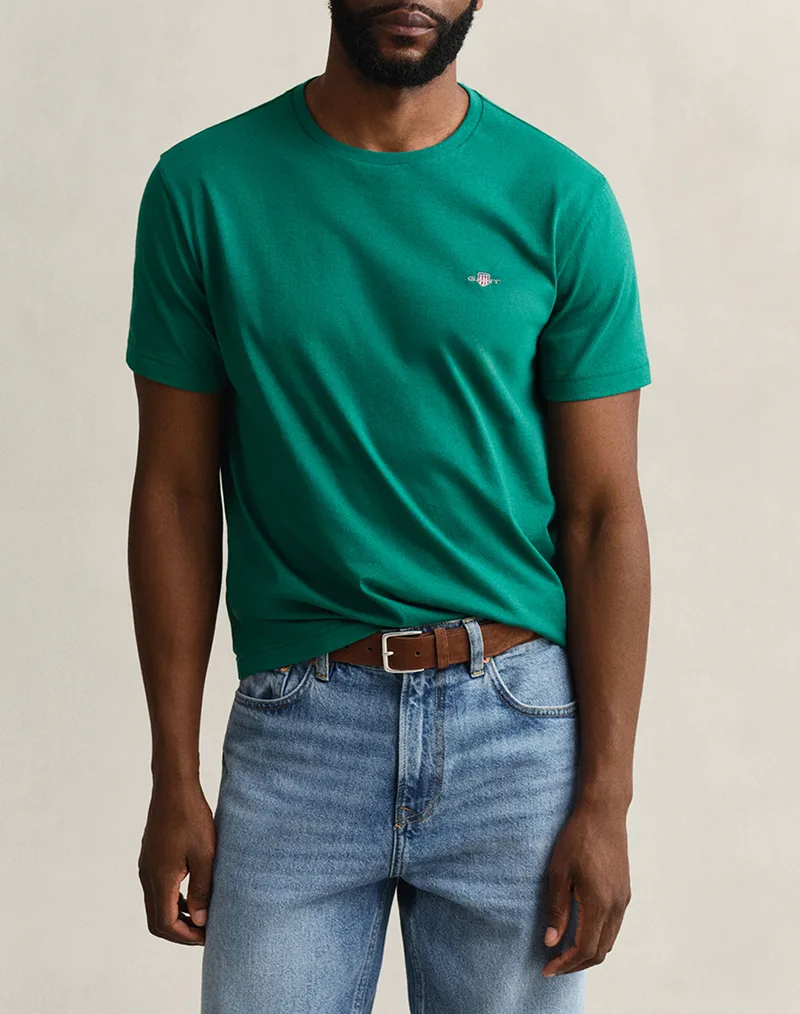 GANT ΜΠΛΟΥΖΑ ΚΜ REG SHIELD SS T-SHIRT 3G2003184-376 GreenSnake