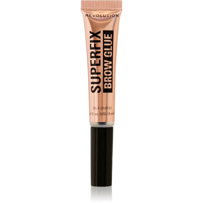 Revolution Superfix Brow Glue διαφανές σταθεροποιητικό τζελ Για τα φρύδια 8 ml