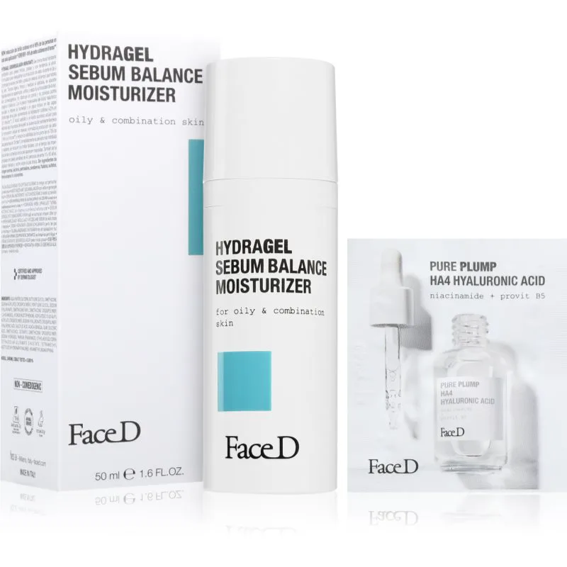 Face D Hydragel Sebum Balance Moisturizer ενυδατικό τζελ κρέμα για μικτή και λιπαρή επιδερμίδα 50 ml