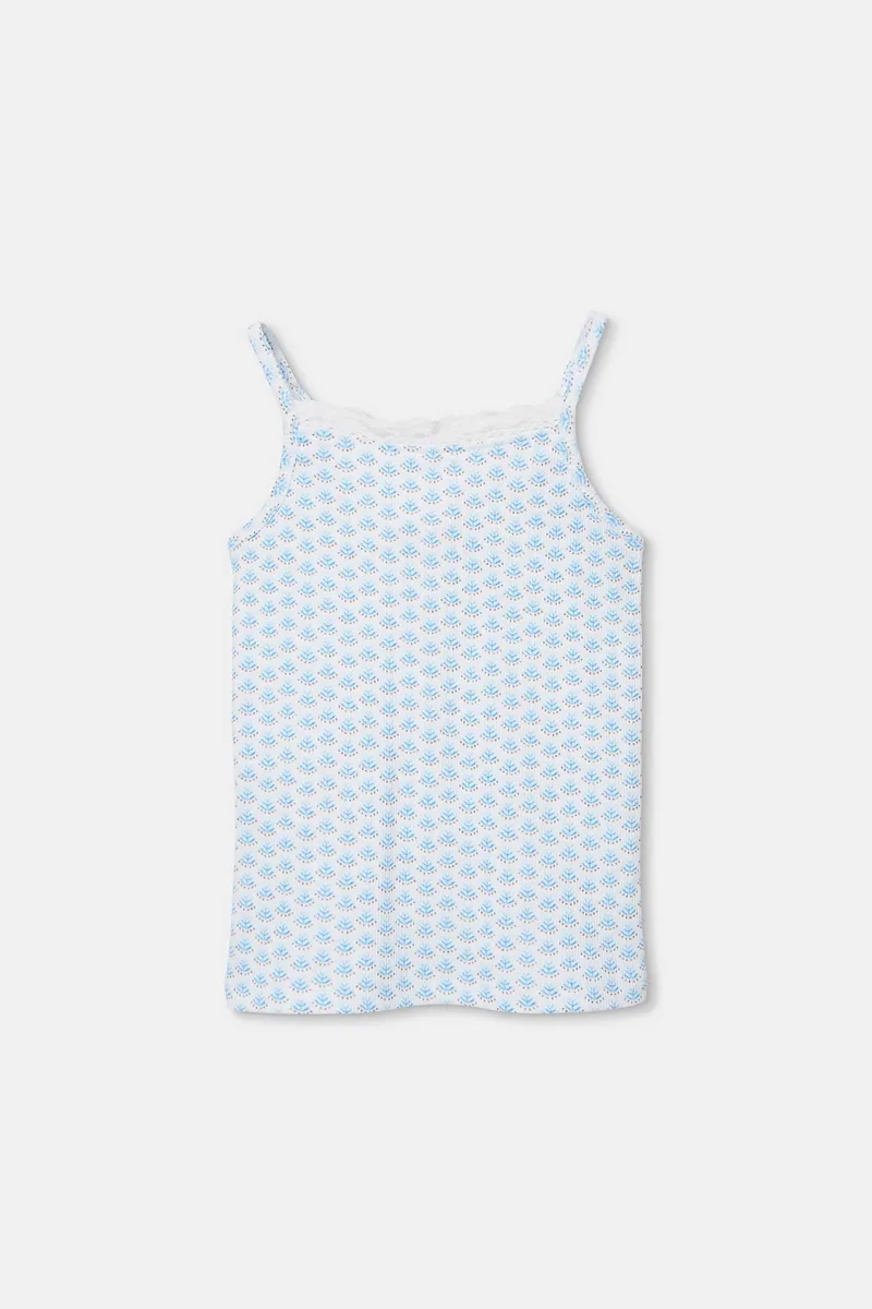 Boboli παιδικό τοπ με all-over print - 403085 Γαλάζιο