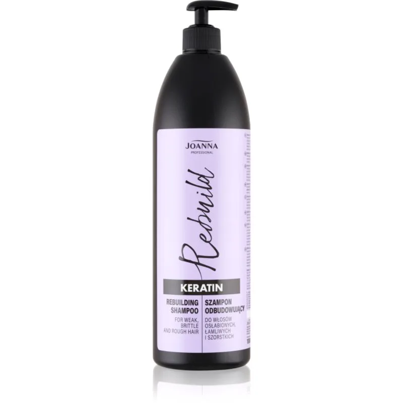 Joanna Professional Keratin σαμπουάν κερατίνης για ξηρά και εύθραυστα μαλλιά 1000 ml