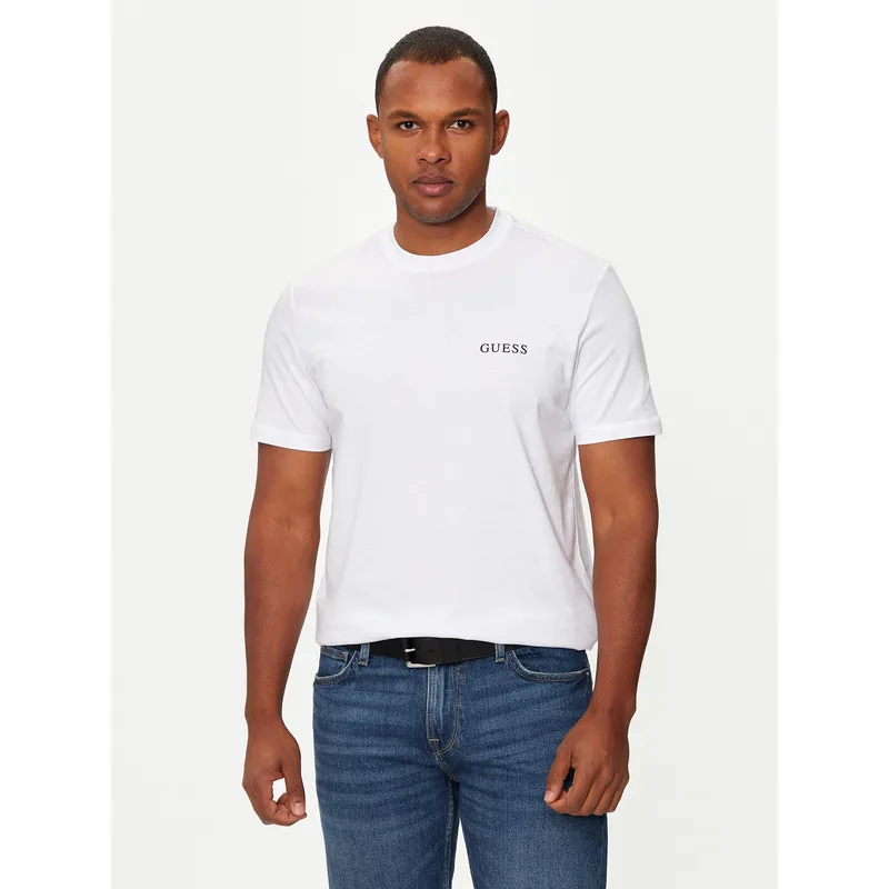 Guess T-Shirt U4BM03 KCAM1 Λευκό Regular Fit