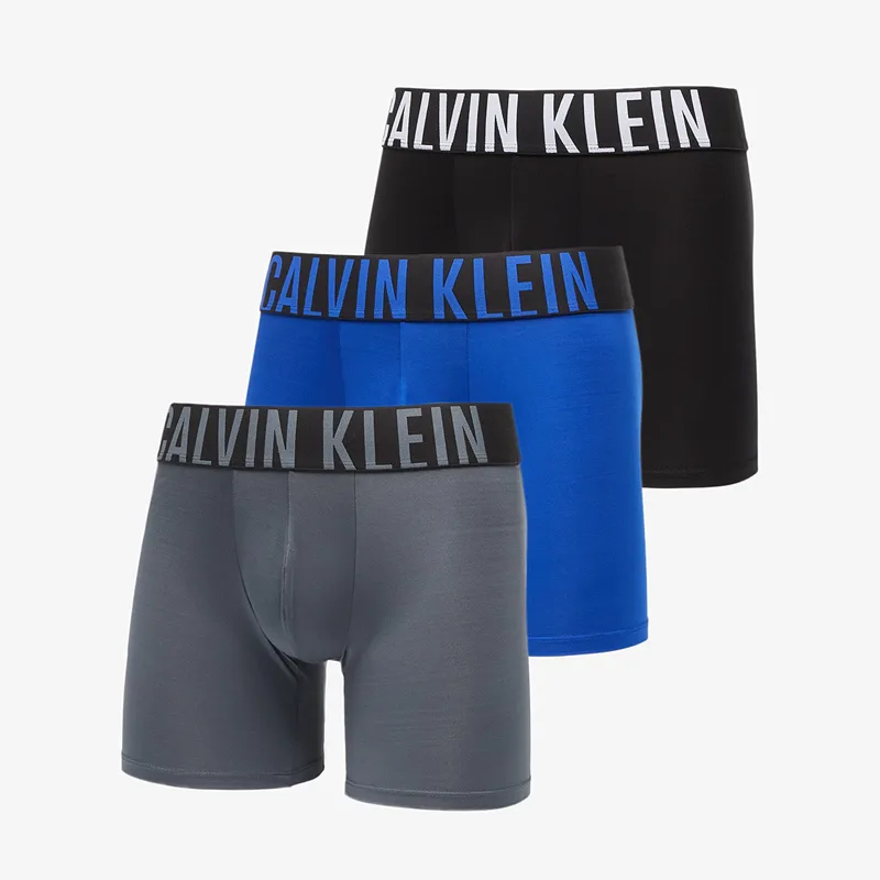 Μπόξερς Calvin Klein Boxer Brief 3-Pack Intense Power Microfiber StretchBlue M