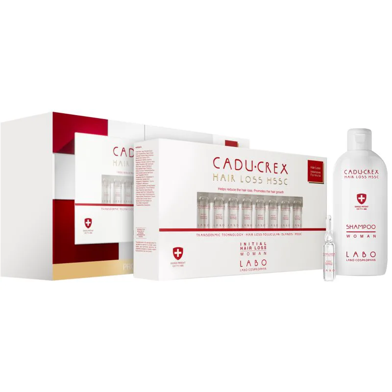 CADU-CREX Hair Loss HSSC Advanced Hair Loss θεραπεία μαλλιών για γυναίκες για την αντιμετώπιση της προχωρημένης τριχόπτωσης επωφελής συσκευασία