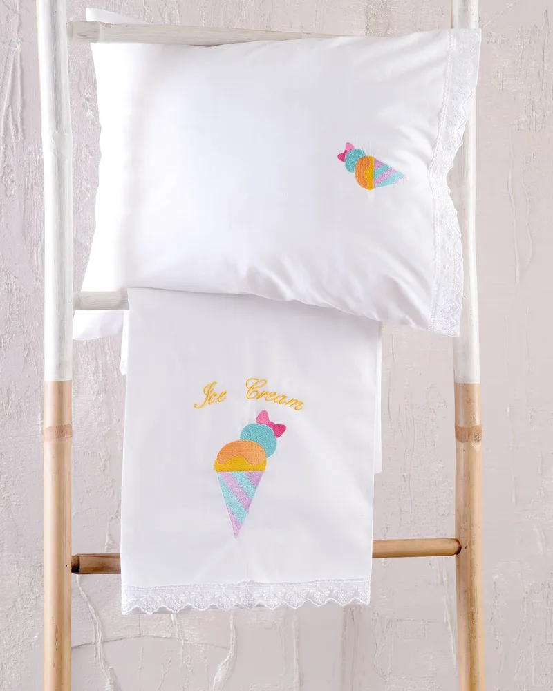 Σετ Σεντόνια Κούνιας 3 Τεμαχίων Rythmos Gelato 100x160