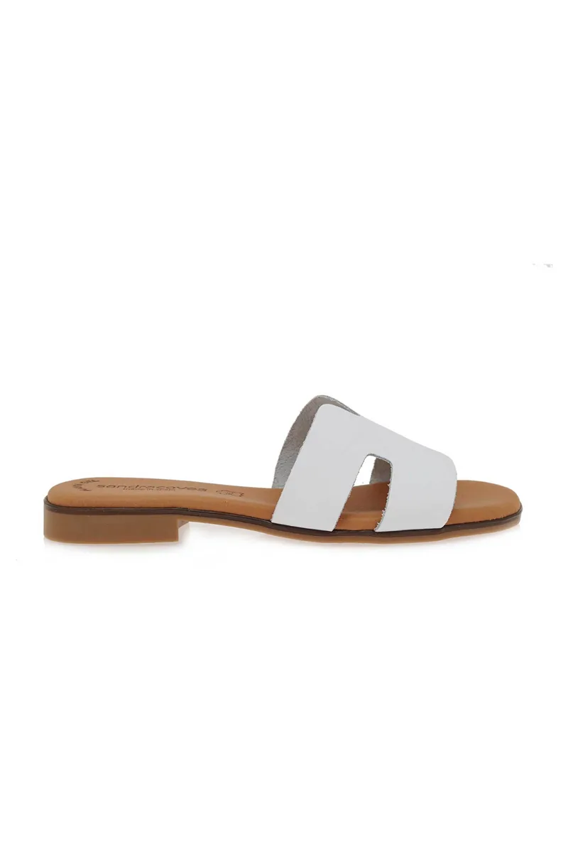 Sandra Coves γυναικεία flats μονόχρωμα - W428S0531652 Λευκό