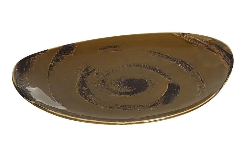 Πιατέλα Espiel Typhoon Καφέ TLW107K4 36x24,5x2,5εκ