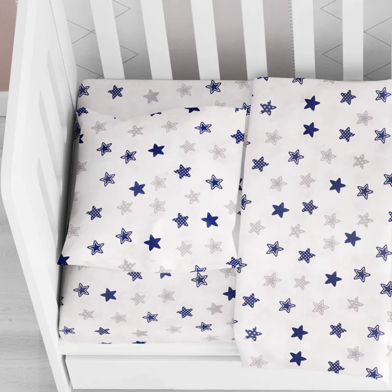 Βρεφική Μαξιλαροθήκη 35x45 Dimcol Star 102 Blue 35x45