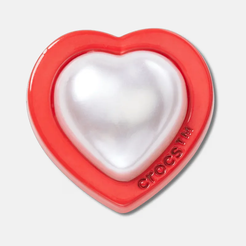 Crocs Red and Pearl Heart διακοσμητικό Jibbitz (9000224468_7386)