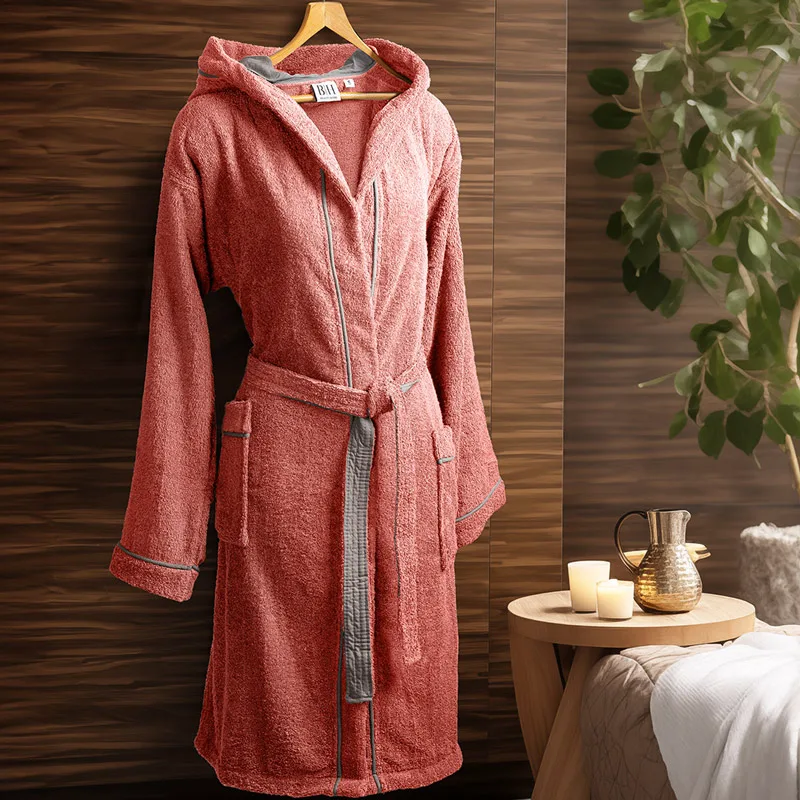 Μπουρνούζι Με Κουκούλα Beauty Home 3421 Coral - MEDIUM
