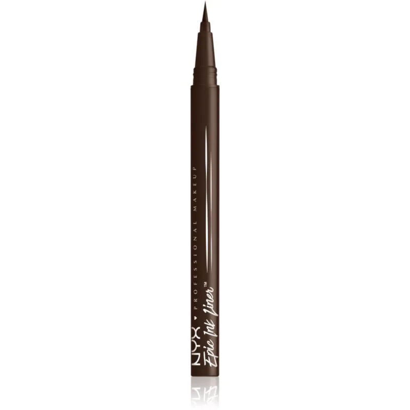NYX Professional Makeup Epic Ink αδιάβροχο eyeliner ακριβείας απόχρωση Dark Chocolate 1 ml