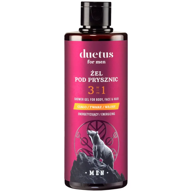 Duetus for men Energizing Shower Gel 3in1 300 ml