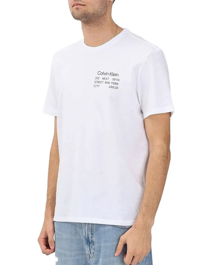 CALVIN KLEIN JEANS SS 30S WHSL CKJ CK BOX GRAPHIC T LV14RE830G-YAA White