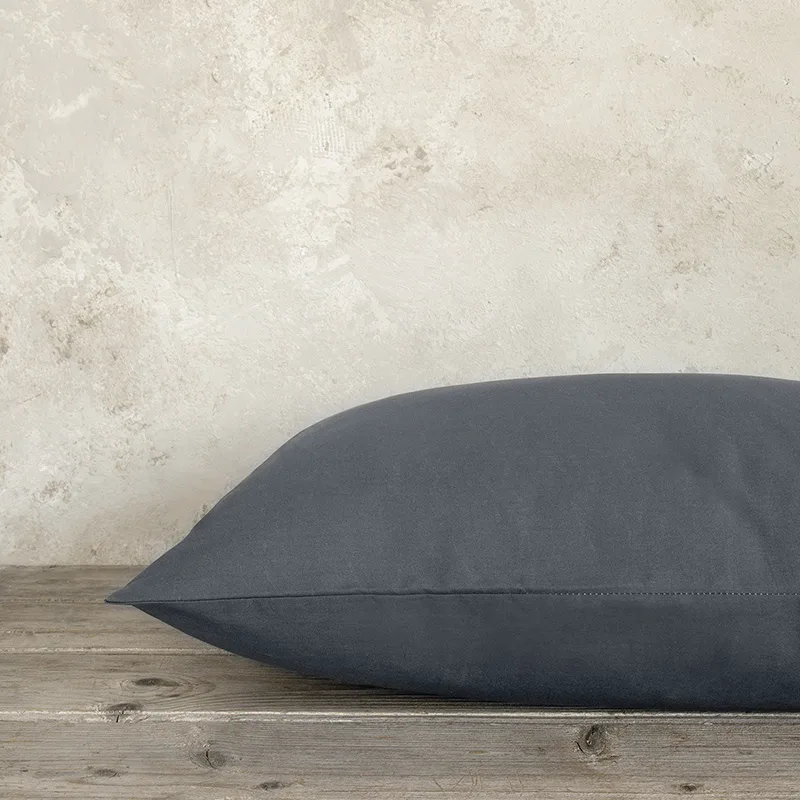 Μαξιλαροθήκες Ζεύγος 52X72 Nima Unicolors Midnight Gray (52x72)