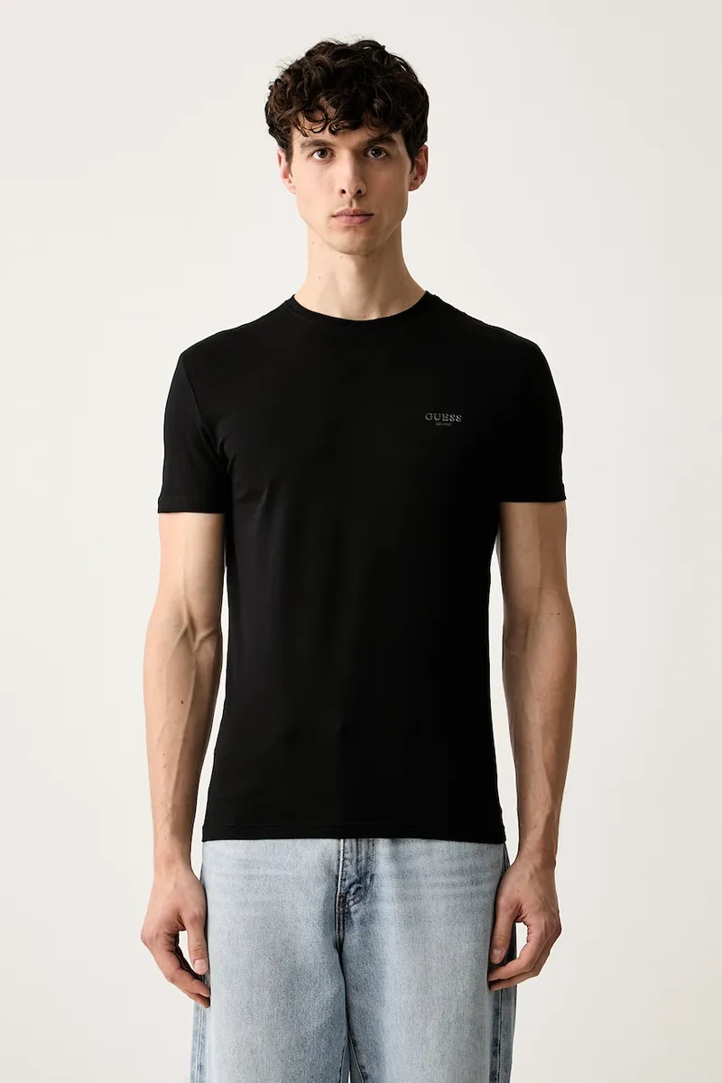 Guess T-shirt ανδρικό βαμβακερό με ελαστάν