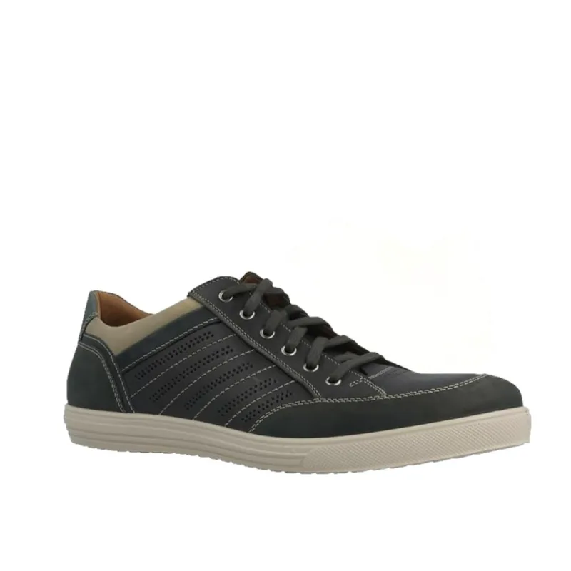 Jomos 3162161558043 Ανατομικό Δερμάτινο Casual Μπλε