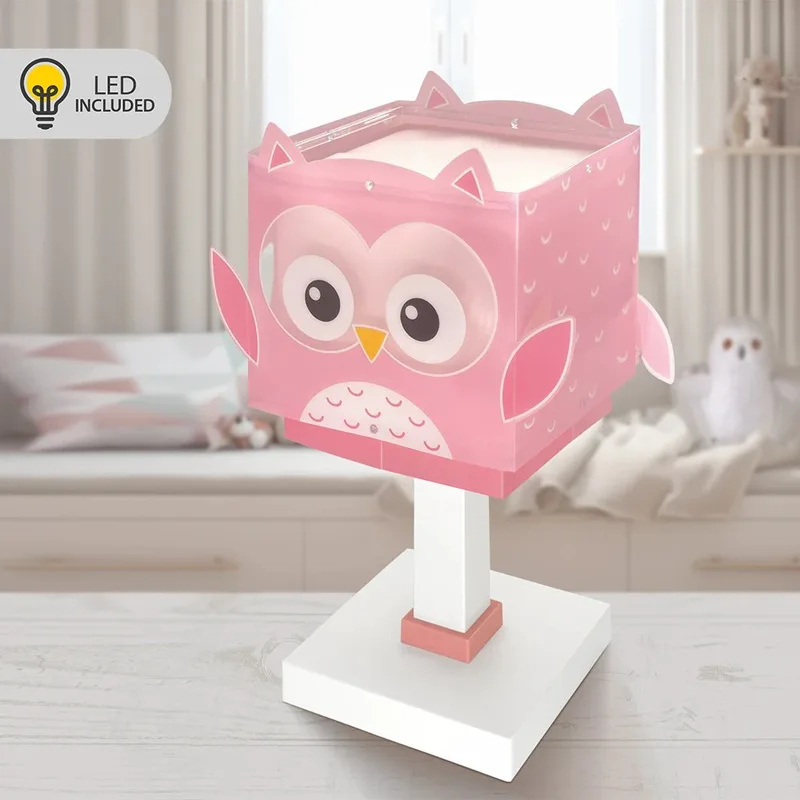 Little Ροζ Owl επιτραπέζιο φωτιστικό (64481Ν)