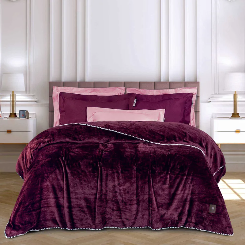 Κουβέρτα Fleece Μονή 170x240εκ. Essential 4440 Bordeaux Greenwich Polo Club (Ύφασμα: Polyester, Χρώμα: Μπορντώ , Μέγεθος: Μονά) - Greenwich Polo Club - 220588104440