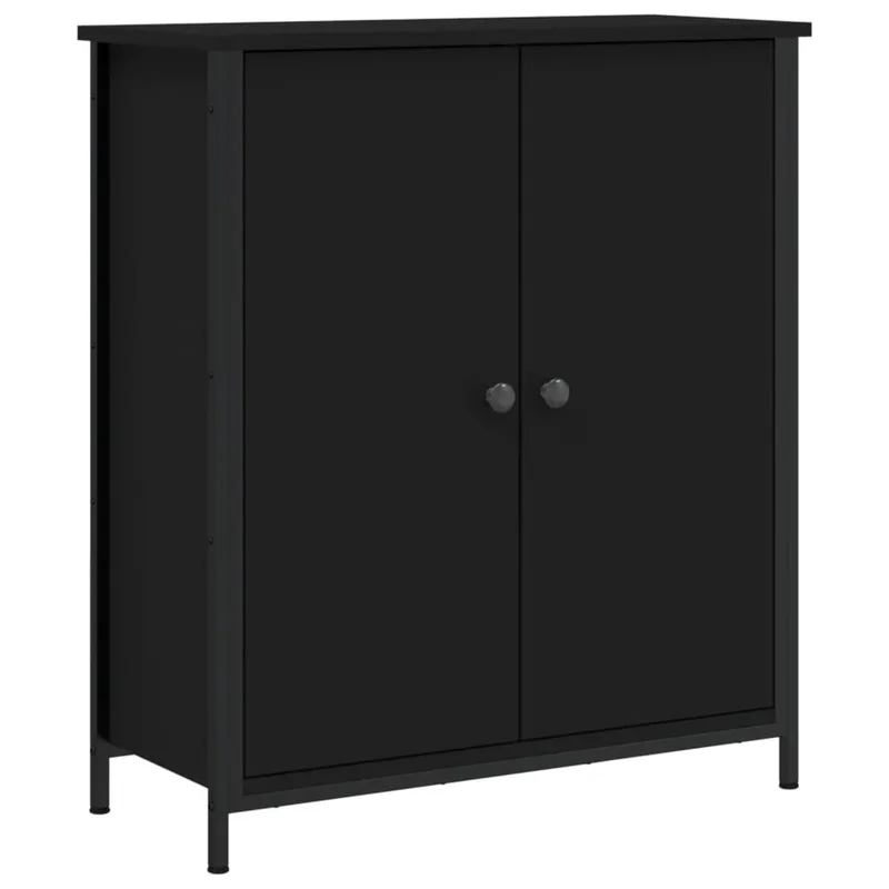 vidaXL Ντουλάπι Μαύρο 70 x 30 x 80 εκ. από Επεξεργασμένο Ξύλο