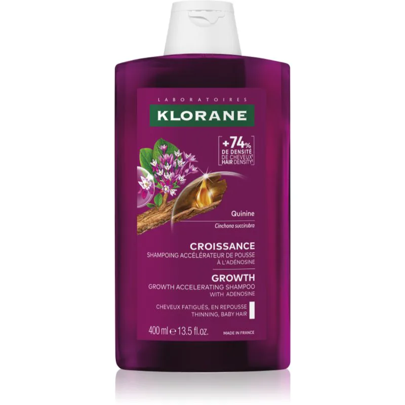 Klorane Quinine Growth Accelerating Shampoo σαμπουάν για ανάπτυξη μαλλιών και ενίσχυση ριζών 400 ml