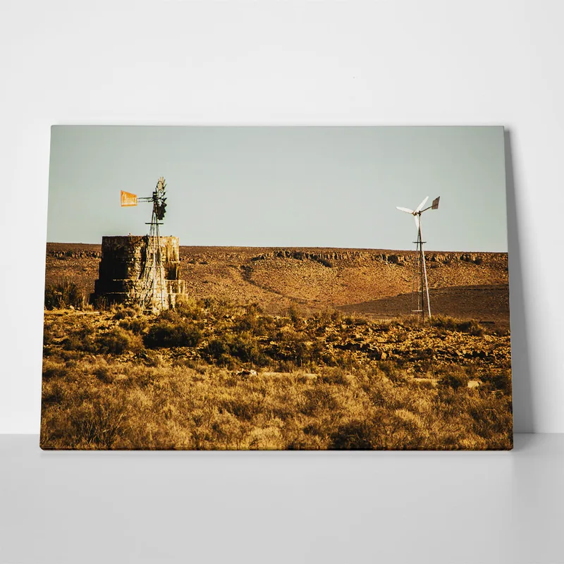 Πίνακας σε Καμβά RUSTIC FARMHOUSE FIELD 9