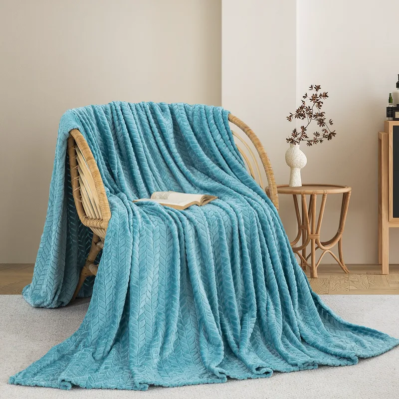 ΚΟΥΒΕΡΤΑ FLEECE ΥΠΕΡΔΙΠΛΟ 220X240 ADAM HOME (550) AQUA(25)