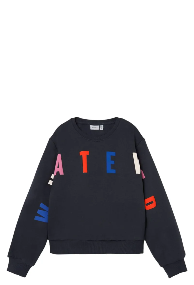 Μπλούζα Μακρυμάνικη Name It Lijle Shor Loose Sweat 13220479-India Ink Κορίτσι