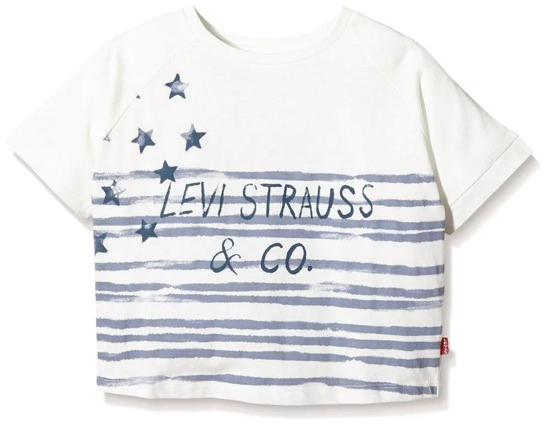 ΜΠΛΟΥΖΑ ΜΕ ΚΟΝΤΟ ΜΑΝΙΚΙ LEVI'S SS TEE ASPEN NH10637 ΛΕΥΚΟ (104ΕΚ.)-(3-4 ΕΤΩΝ)