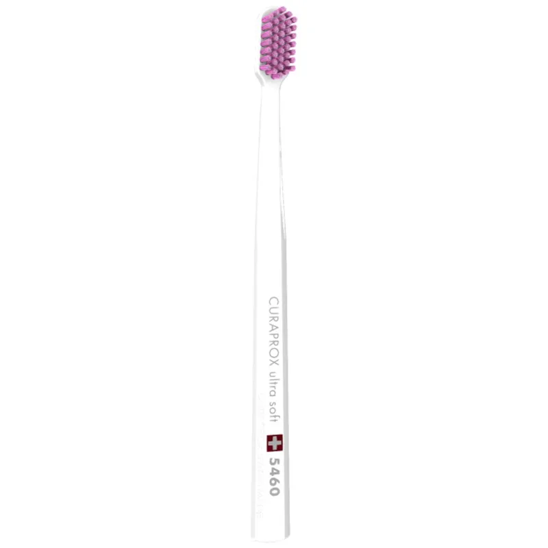 Curaprox CS 5460 Ultra Soft Οδοντόβουρτσα με Εξαιρετικά Απαλές & Ανθεκτικές Τρίχες Curen για Αποτελεσματικό Καθαρισμό 1 Τεμάχιο - Λευκό/ Ροζ
