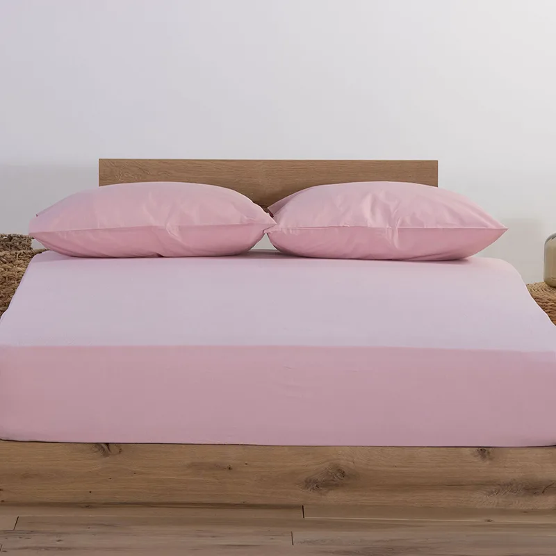 Σεντόνι Μεμονωμένο Διπλό 140x200+30 Nef Nef Jersey 1018-Ροζ Με Λάστιχο (140x200+30)