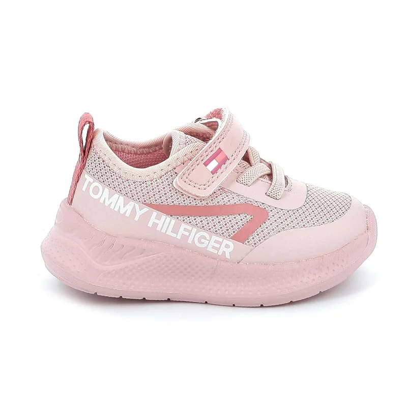Παιδικό Αθλητικό Παπούτσι για Κορίτσι Tommy Hilfiger Low Cut Lace-up Χρώματος Ροζ T1A9-33990-1843302