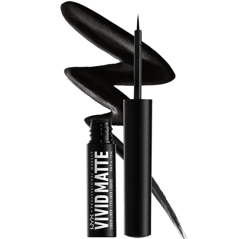 Nyx Professional Makeup Vivid Matte Liquid Eyeliner Υγρό Μολύβι Ματιών για Ματ Αποχρώσεις 2ml - Black