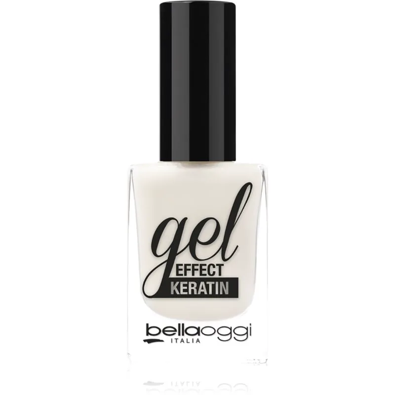 bellaoggi Gel Effect Keratin Nail Polish βερνίκι νυχιών απόχρωση White Angel 10 ml