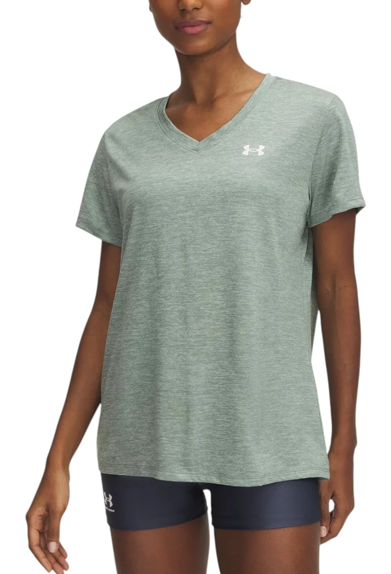 Μπλούζα Κοντομάνικη Under Armour Tech V-neck - Twist 1384227-348 Γυναικείο