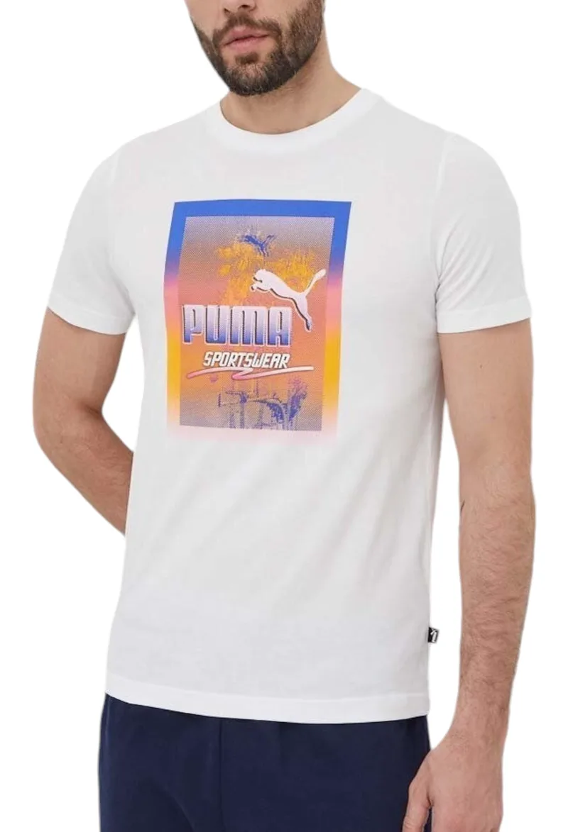 Μπλούζα Κοντομάνικη Puma Graphics Photoprint 680180-02 Ανδρικό