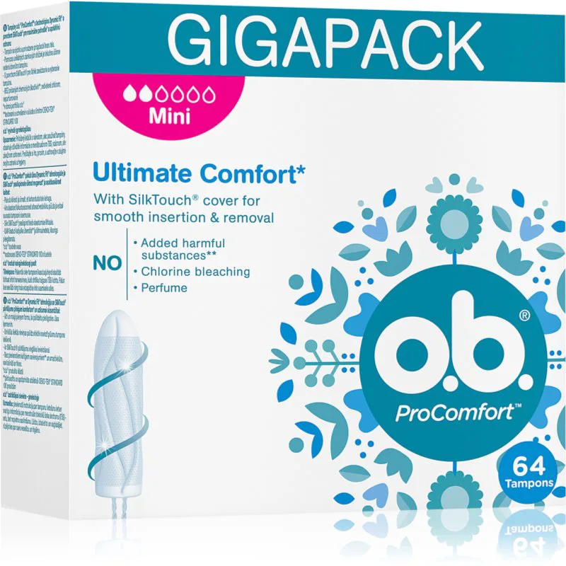 o.b. Pro Comfort Mini ταμπόν 64 τμχ