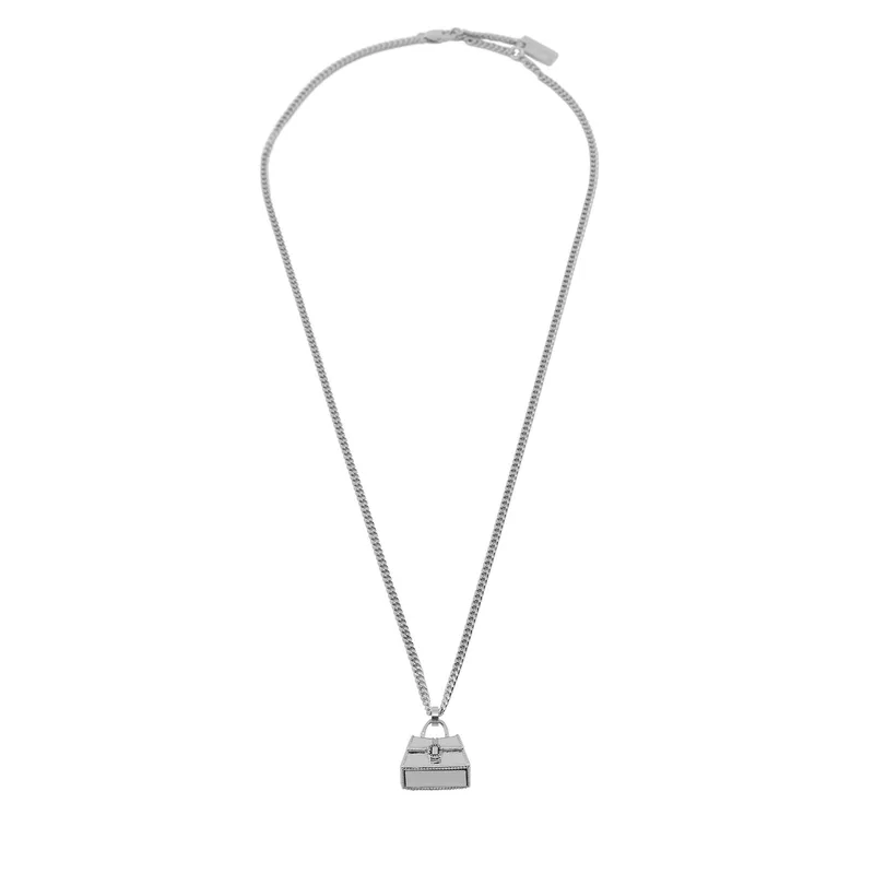 Κολιέ Marc Jacobs The St. Marc Cuban-Link Chain Necklace 2F3JNC001J37 Ασημί