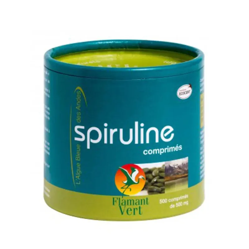 Flamant Vert Spirulina 500 Tablets