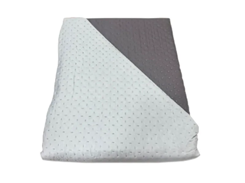 Κουβερλί Διπλό Microfiber Διπλής Όψης Cross Desing Γαρύφαλλο 220x240 - Γκρι-Ανοιχτό Γκρι